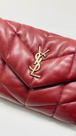 Preowned. YSL Lou Puffer Red GHW|13531