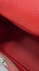 Brand New. Hermes Mini Lindy Rouge Radieux Togo PHW. KCT945KW|5299