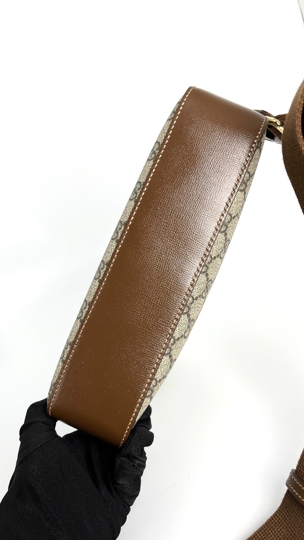 [SALE] Like New. Gucci Interlocking G Messenger Brown Bag|4741