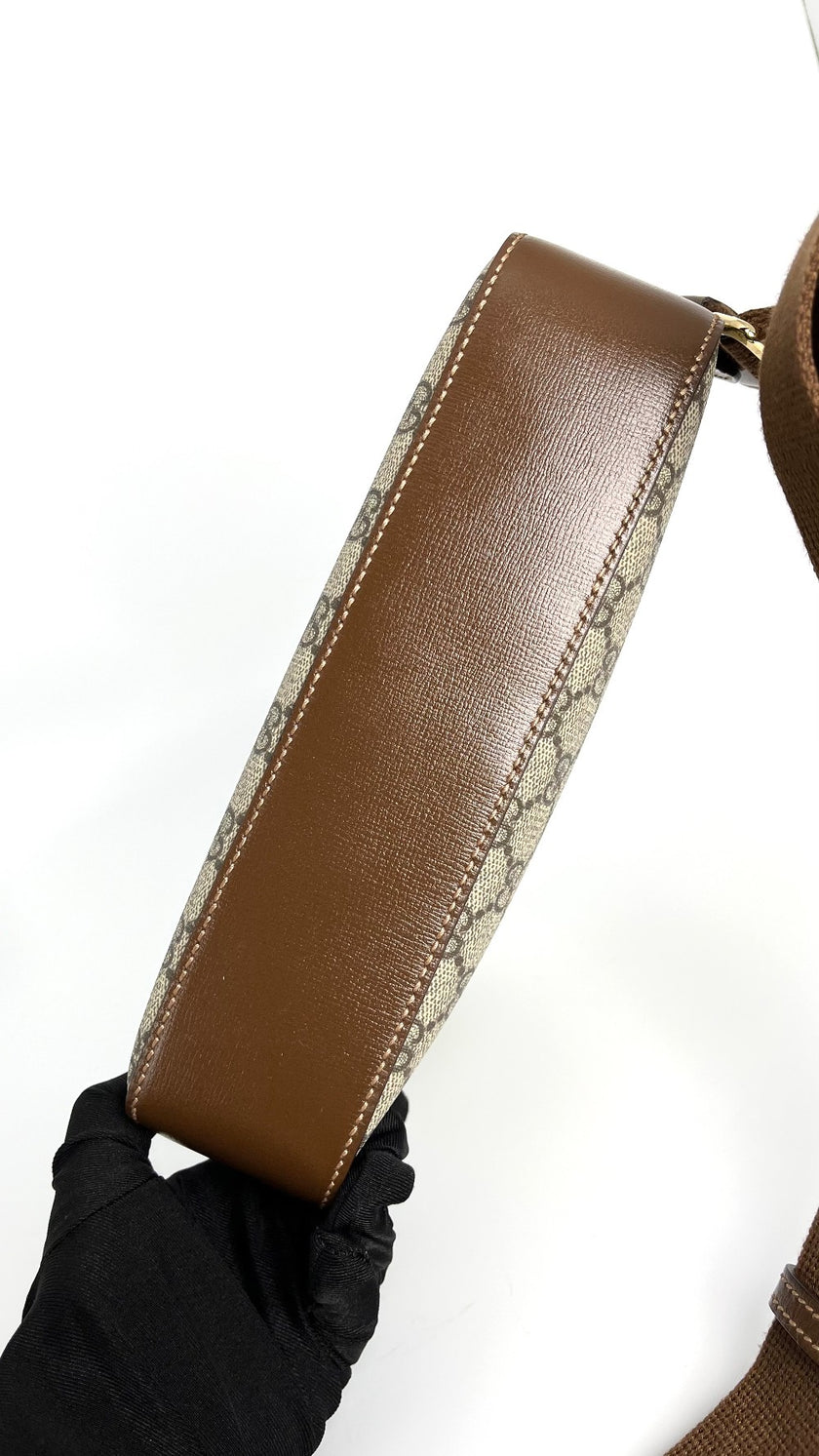 [SALE] Like New. Gucci Interlocking G Messenger Brown Bag|4741