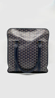 Preowned. Goyard Bourgogne Tote Blue. SOA020232|13981