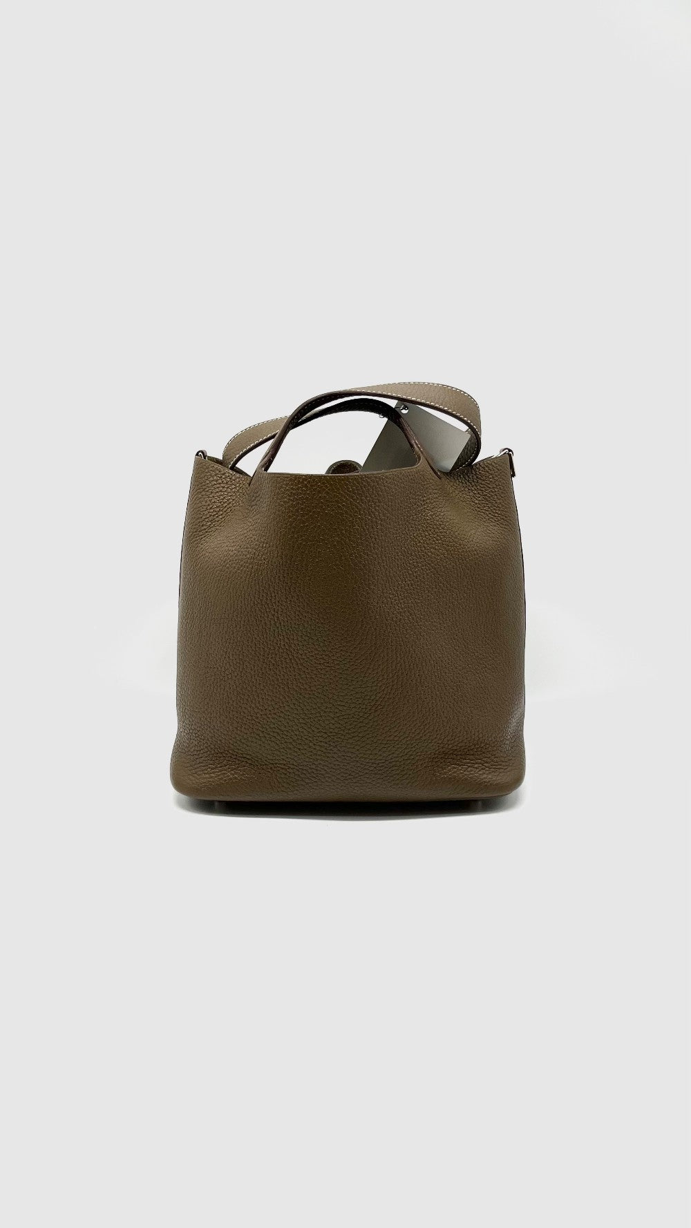 Preowned. Hermes Picotin 22 Etoupe Togo PHW. YAC006AT|14281