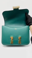 Like New. Hermes Constance 24 Malachite Epsom GHW. AST108FZ|14523