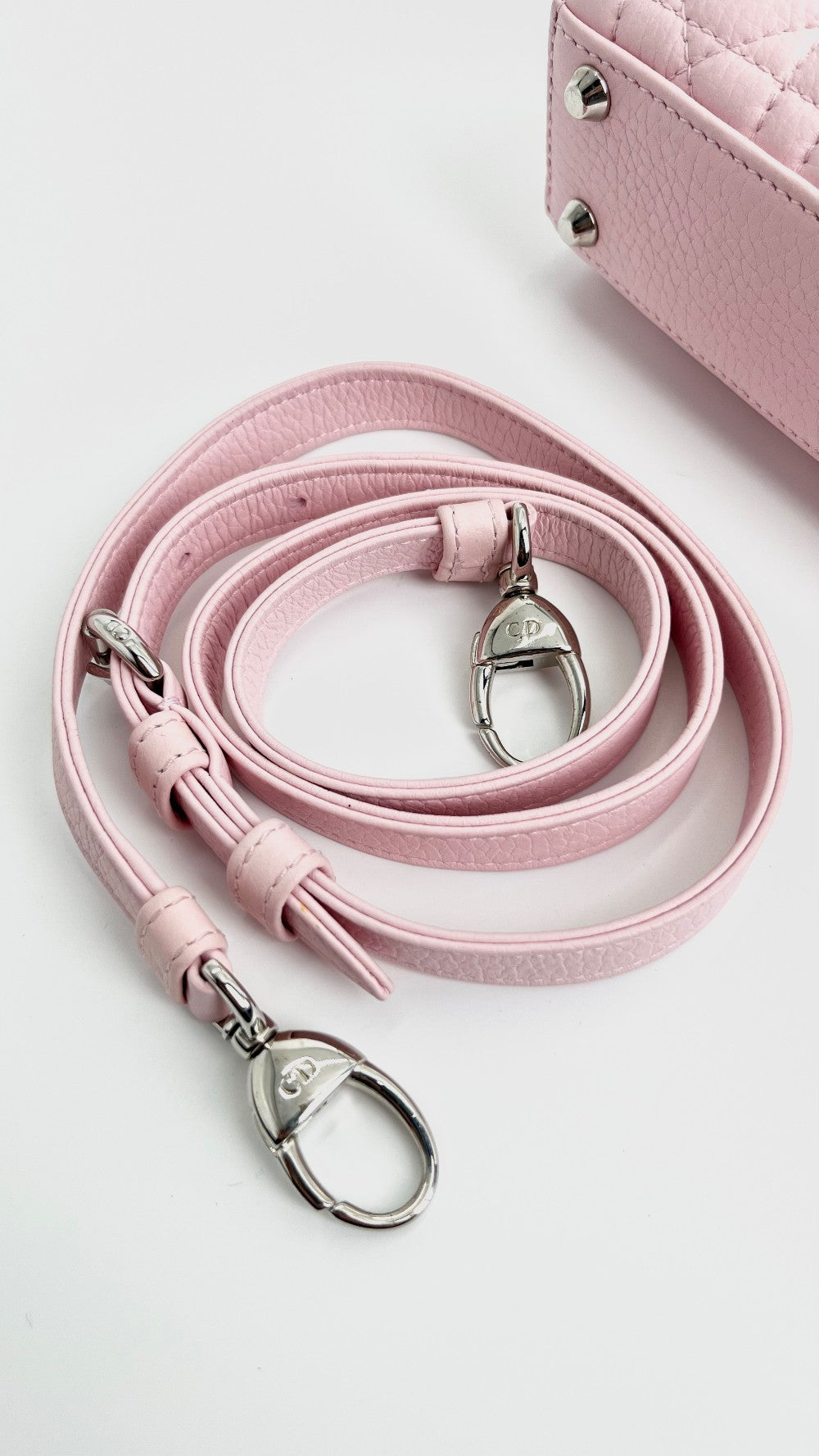 Brand New. Lady Dior Mini Pale Pink. 15-MA-0211|4406
