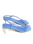 Brand New. Ariellebaron Low Heel Blue. 37.5|12769