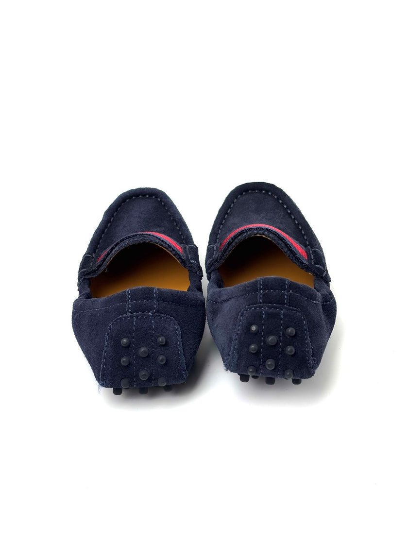 Preowned. Gucci Blue Baby Loafers. 26|7645