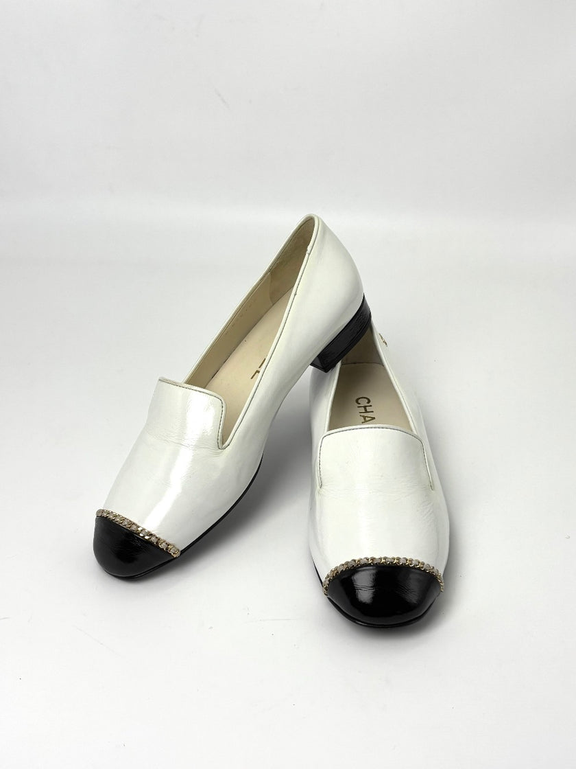 Brand New. Chanel Slip On White. 36.5|7654