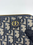 Like New. Dior 30 Montaigne Medium Blue Wallet. 43MA0235|6793
