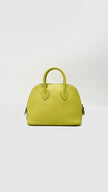 Preowned. Hermes Mini Bolide Lime Chevre PHW. ASA006GK|13447
