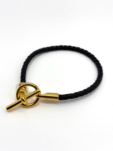Brand New. Hermes Glenan Bracelet Black|8908