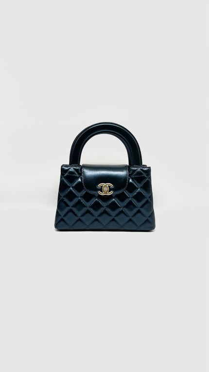 Brand New. Chanel Mini Kelly Blue Marine Lambskin GHW. ENN65939|11650