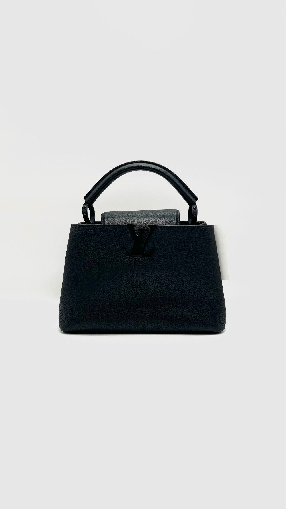 Preowned. LV Capucine BB So Black. MS5218|15702