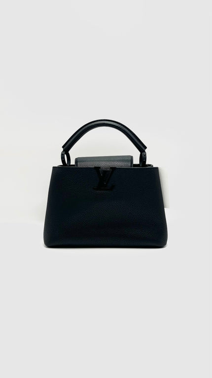 Preowned. LV Capucine BB So Black. MS5218|15702