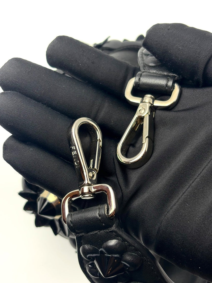 Preowned. Fendi Bag Strap Black|6767
