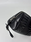 Like New. Prada Maniglia Calfskin Wrislet Black|5948