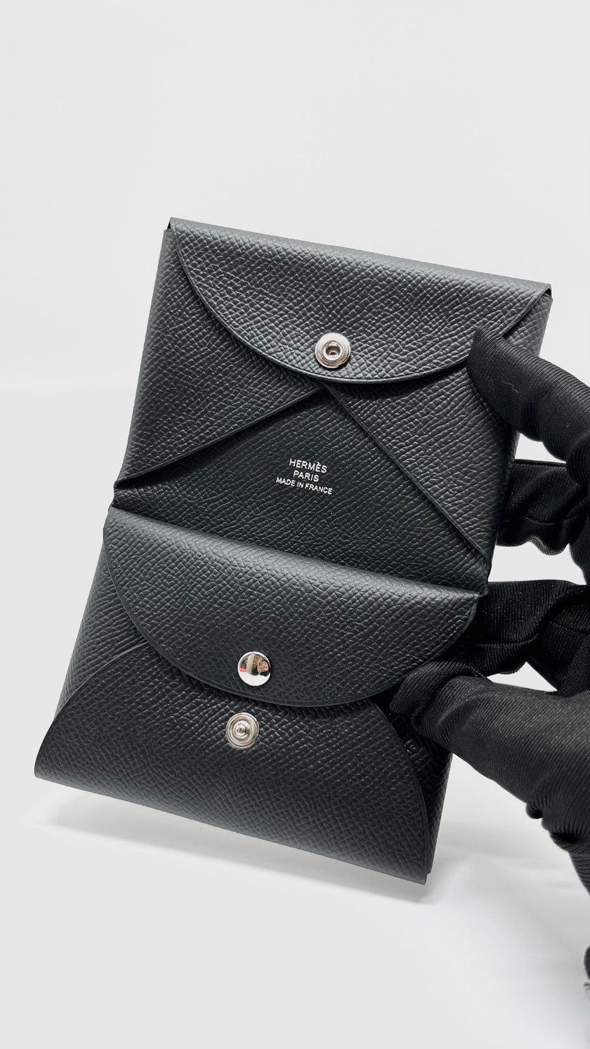 Brand New. Hermes Calvi Duo Black|5551