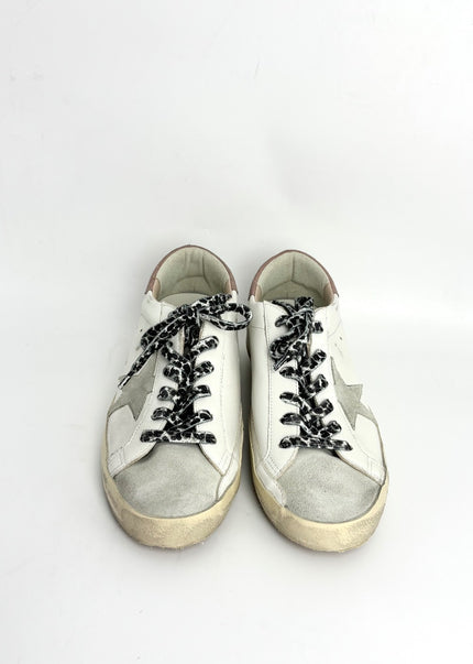 Brand New. Golden Goose Super Star Classic With Spur White/Ice/Antique Pink Shoes. 40|12962