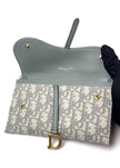 Preowned. Dior Saddle WOC Gray. 47-MA-0213|6743