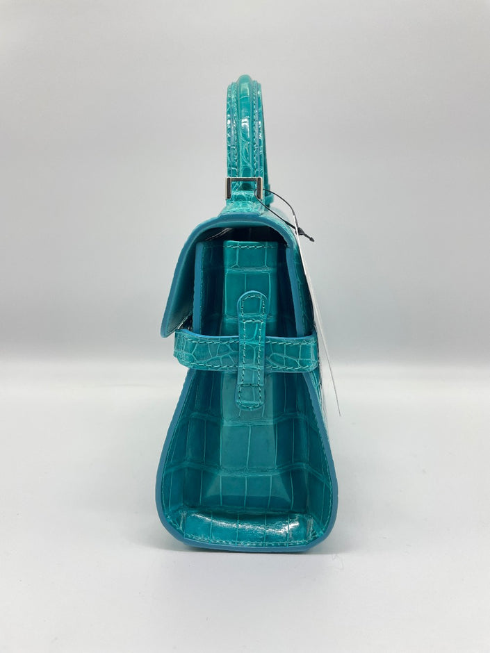 Brand New. Delvaux Tempete Small Croc|10006