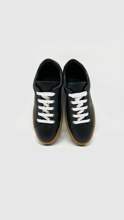 Brand New. Hermes Avantage Sneakers Black H En Bias. 41|12336