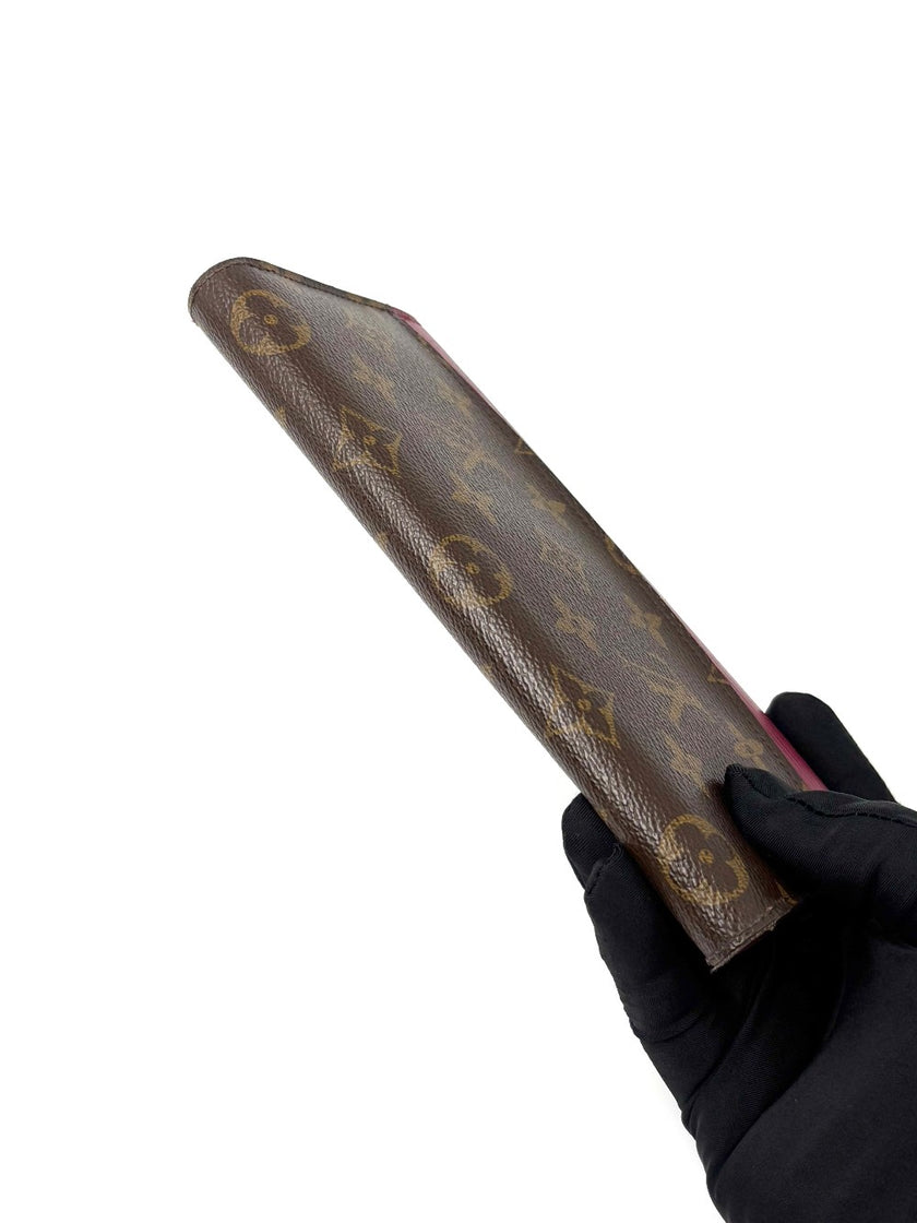 Preowned. LV Marie Lou Trifold Wallet Mono/Pink|6626