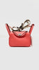Like New. Hermes Mini Lindy Rose Texas Maxi Quadrille Togo PHW. UMM085NM|9748