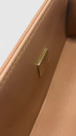Brand New. Chanel Leboy Small Enchained Dark Beige Caviar GHW. E3K6C2JL|6553