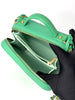 Preowned. Chanel Vanity Filigree Green Caviar GHW. 24008039|8059