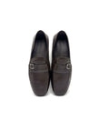 Unused. Ferragamo Gancini Loafers Brown. 7 EEE|17417