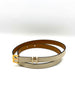 Brand New. Hermes H Pop Belt Craie GHW|8851
