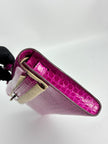 Preowned. Hermes Kelly Cut Croc Rose Scherehezade. XPI002FH|3359