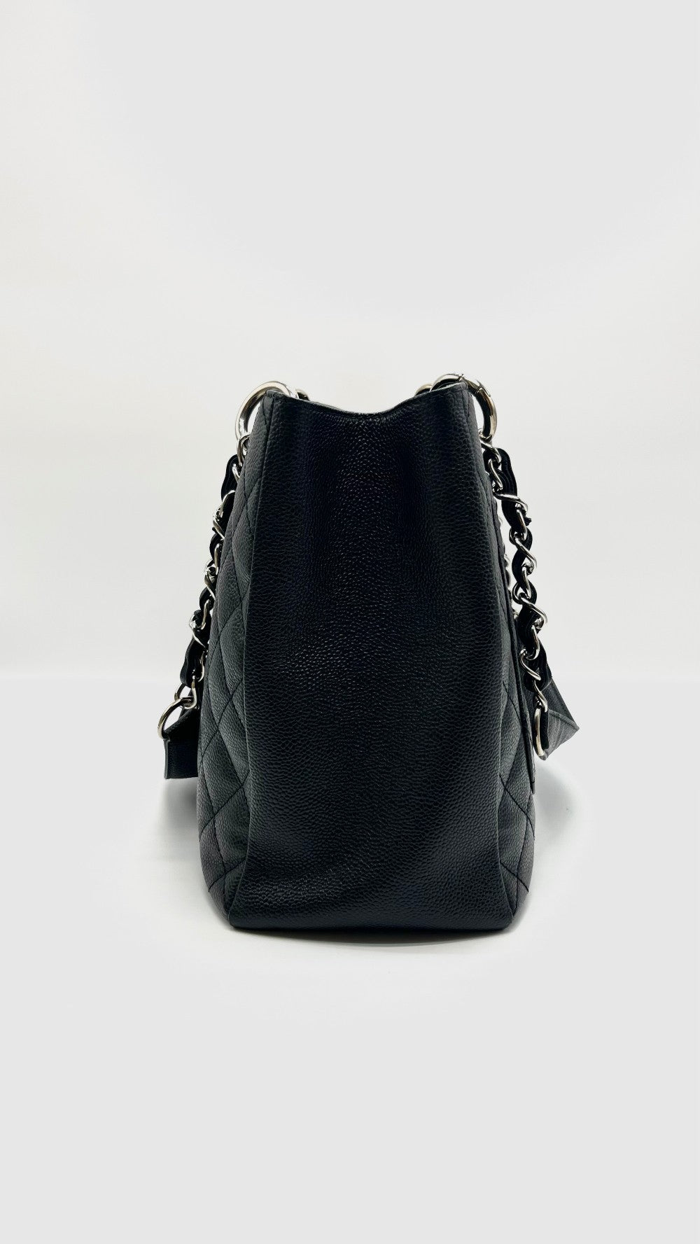 Preowned. Chanel GST Black Caviar SHW. 18320728|16036