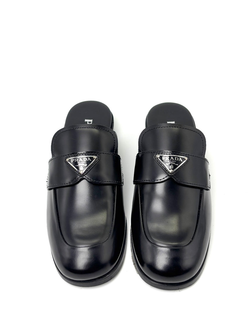 Preowned. Prada Calzature Donna Mules Black. 35.5|6438