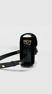 Like New. Gucci Horsebit Mini Round Black GHW|8465