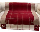 Brand New. Hermes Avalon Blanket Maroon|11015
