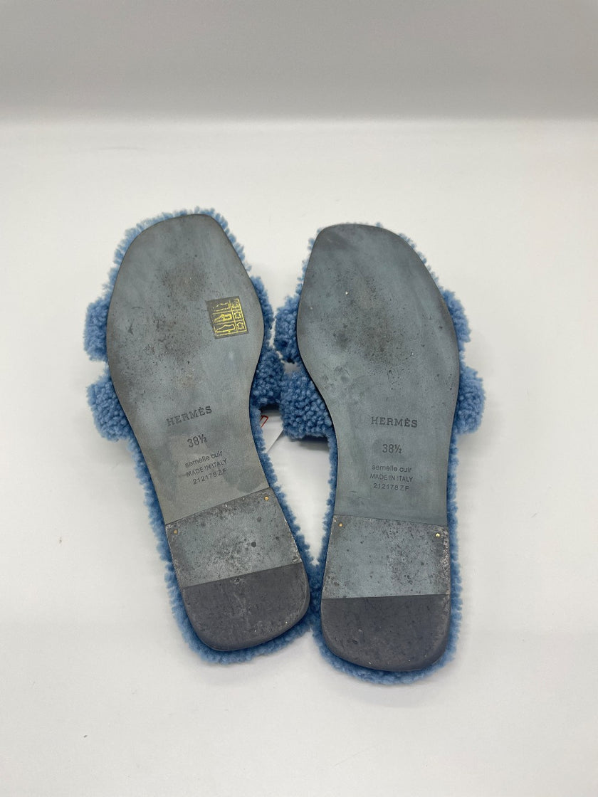 Brand New. Hermes Oran Teddy Blue. 38.5|9143