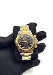 Preowned. Rolex Daytona Black Dial With Diamonds Two Tone YG/Steel 2016|16858