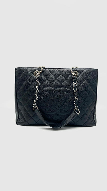 Preowned. Chanel GST Black Caviar SHW. 18320728|16034