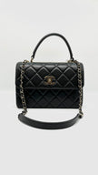 Preonwed. Chanel Trendy Medium Calfskin Dark Gray. C2XX0554|7720