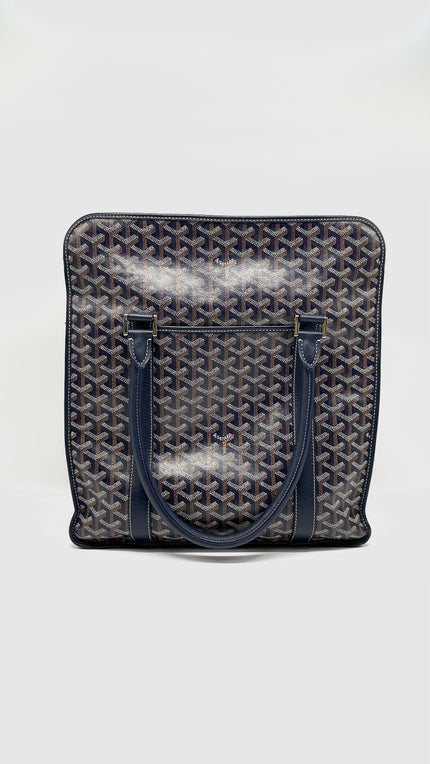 Preowned. Goyard Bourgogne Tote Blue. SOA020232|13977