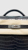 Like New. Hermes Kelly Depeches Briefcase Black Croc PHW. UPI563AP|10198