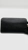 Preowned. Prada Long Zippy Wallet Saffiano Black GHW|5576