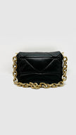 Like New. Prada 1BD292 Nappa Patch Nero Shoulder/Crossbody Bag|11298