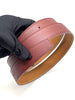 Brand New. Hermes Belt Maroon/Gold w/out Buckle. 90 cm|8849