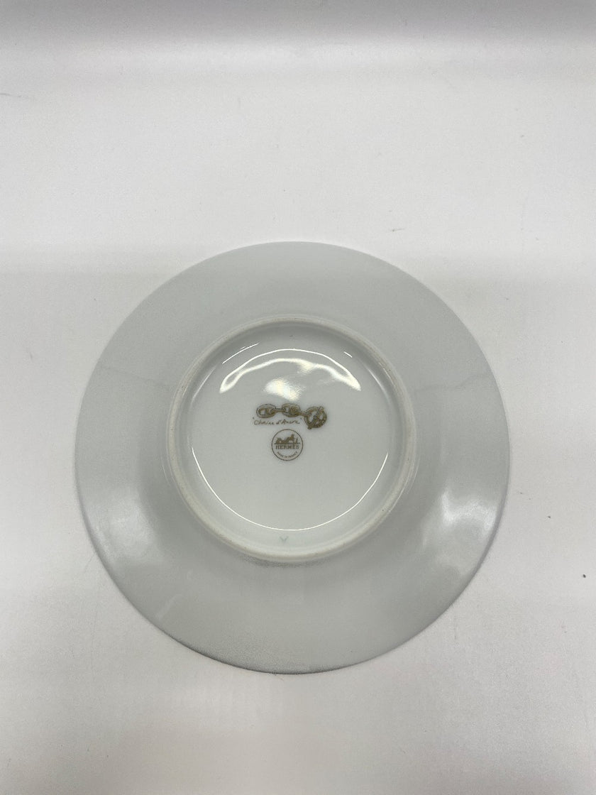 Brand New. Hermes Chaine Dessert Plate|13222