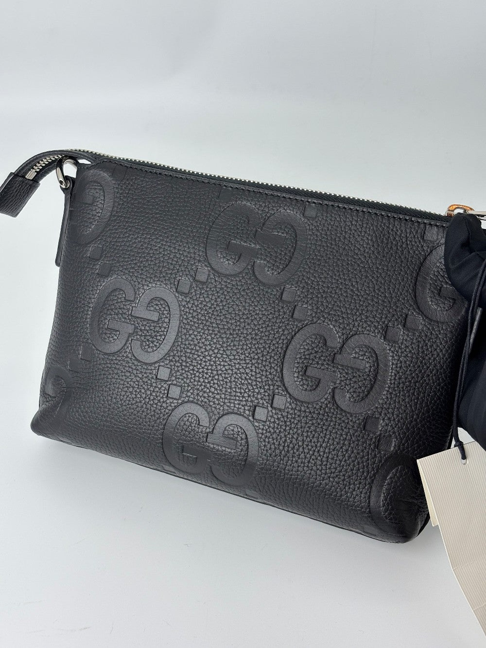 Like New. Gucci Jumbo Small Sling Bag Black|5974