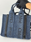 [SALE] Like New. Chloe Woody Small Denim Blue|6053