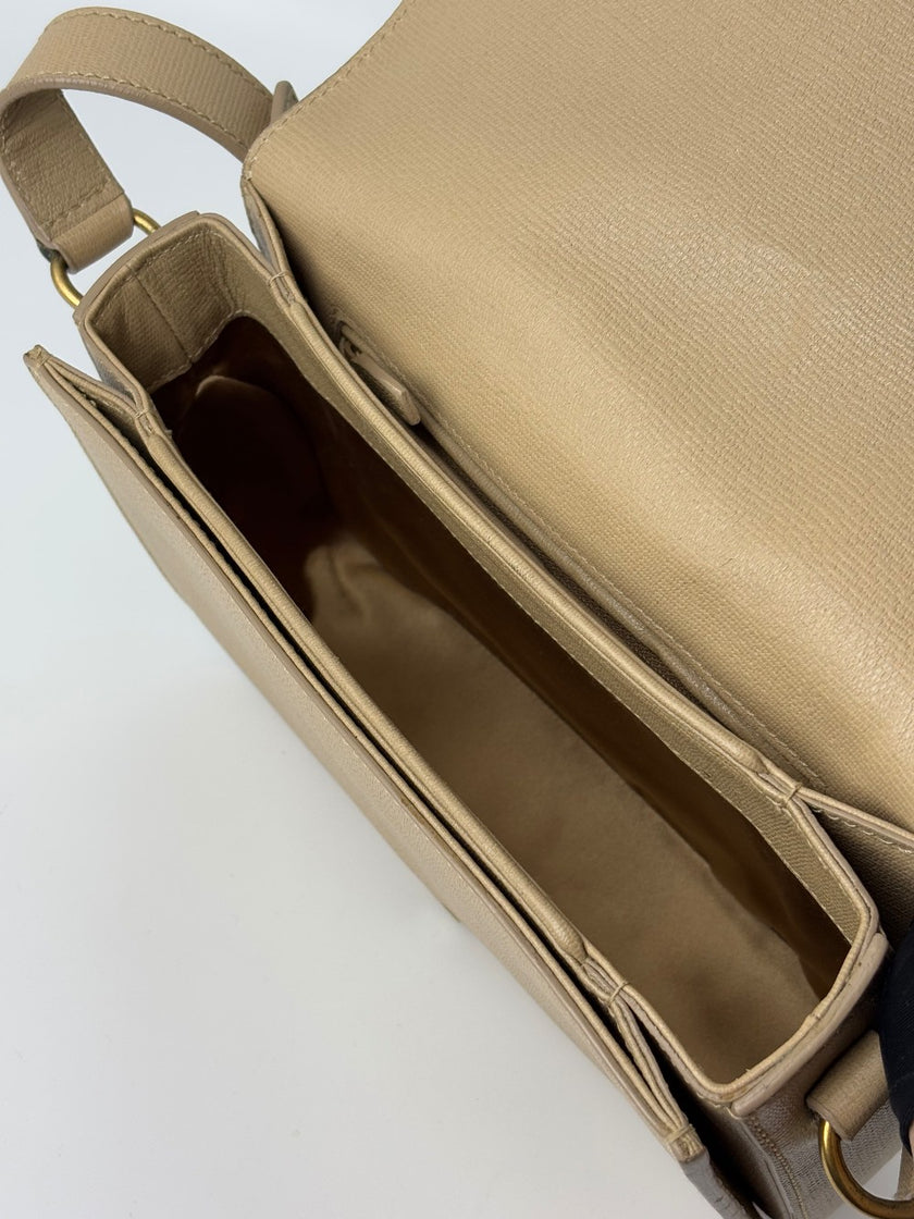 Preowned. YSL Flap Beige|6303