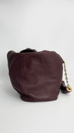 Preowned. Loewe Squeeze Medium Hobo Bag Dark Burgundy|4500