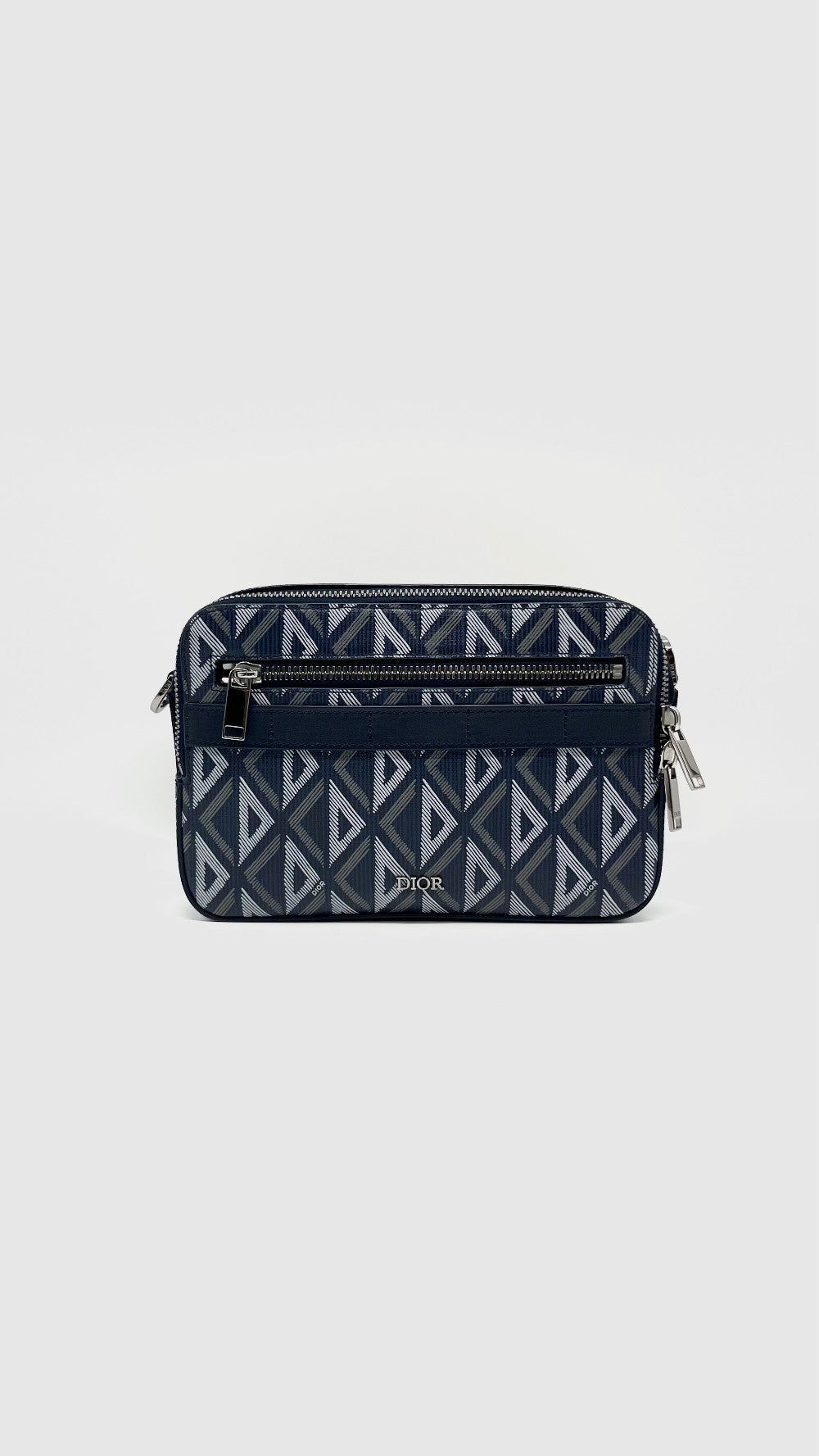 Like New. Dior Safari Messenger Co Diamond Dark Blue|13119